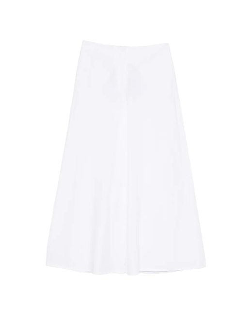 Marella White Gala1 Pocket Palazzo Pants