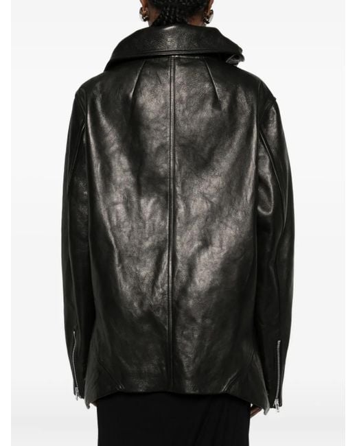 Veste Exploder En Cuir Rick Owens en coloris Black