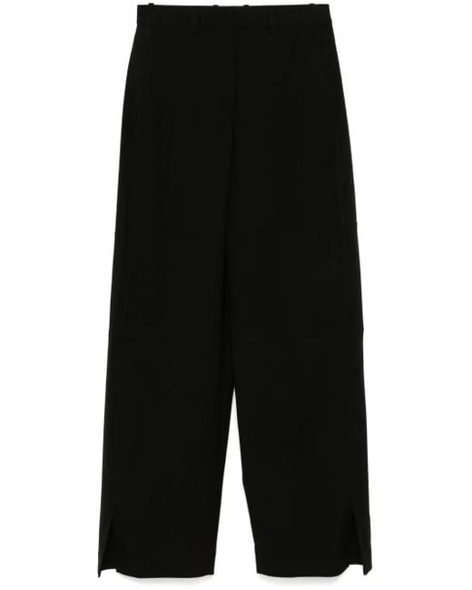 Jil Sander Black Virgin-Wool Trousers