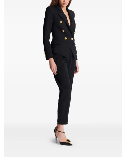 Balmain Black Doppelreihiger Blazer