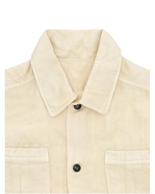 Fortela Natural Bohem Patch-Pockets Shirt