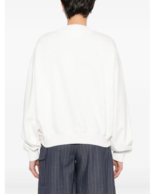Axel Arigato White Arigato University Organic-Cotton Sweatshirt