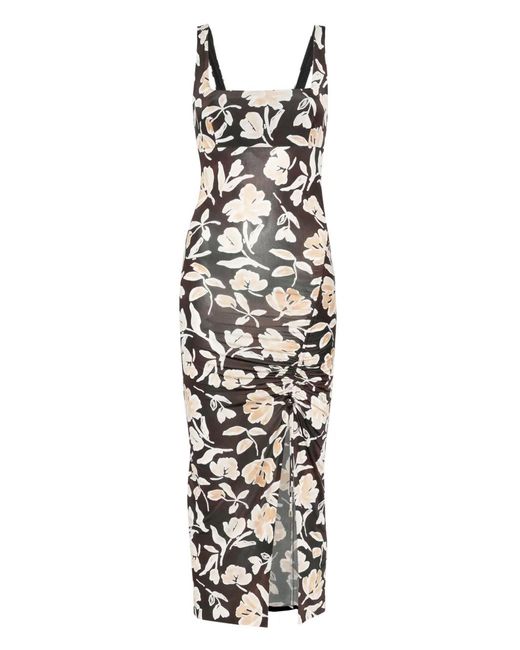 Patrizia Pepe White Floral-Print Dress