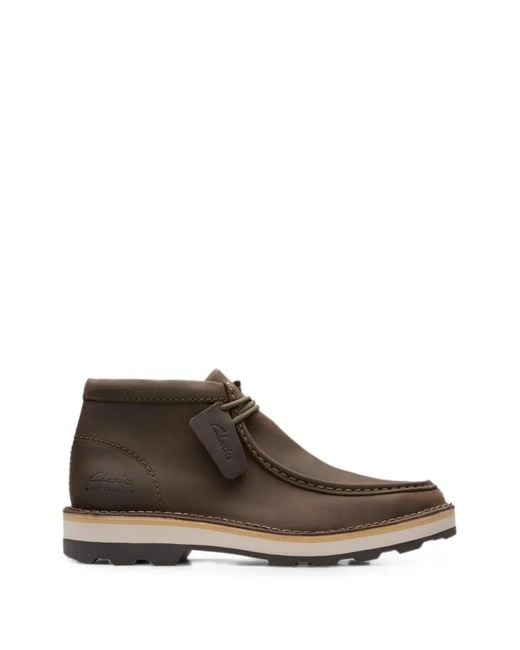 Clarks Brown Corston Wally Waterproof Boots for men