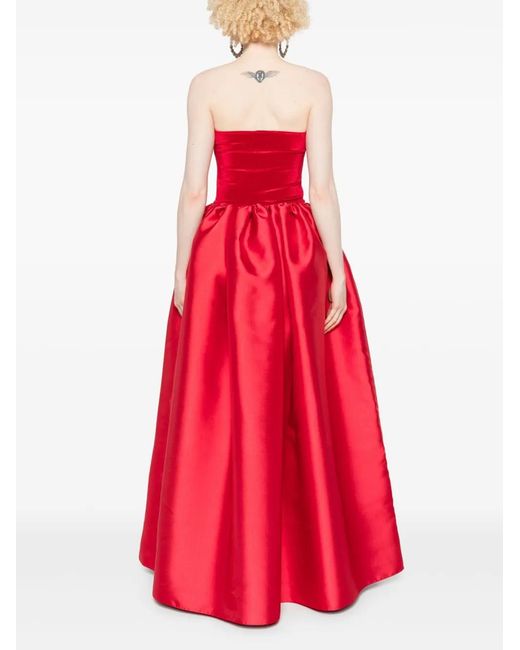 Atu Body Couture Red Bandeau-Style Maxi Dress