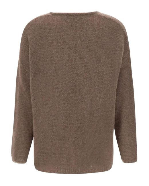 Hemisphere Brown V-Neck Jumper