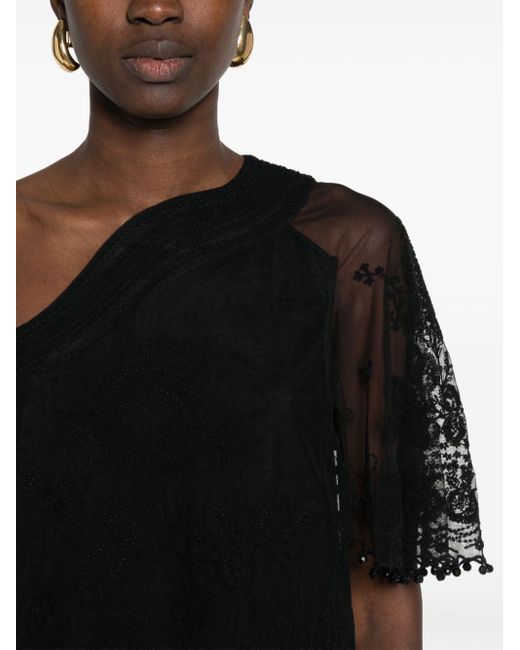 Blusa Victorine con decorazione di Isabel Marant in Black
