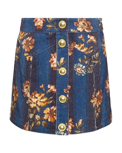 Cara Cara Blue Juniper A-Line Skirt