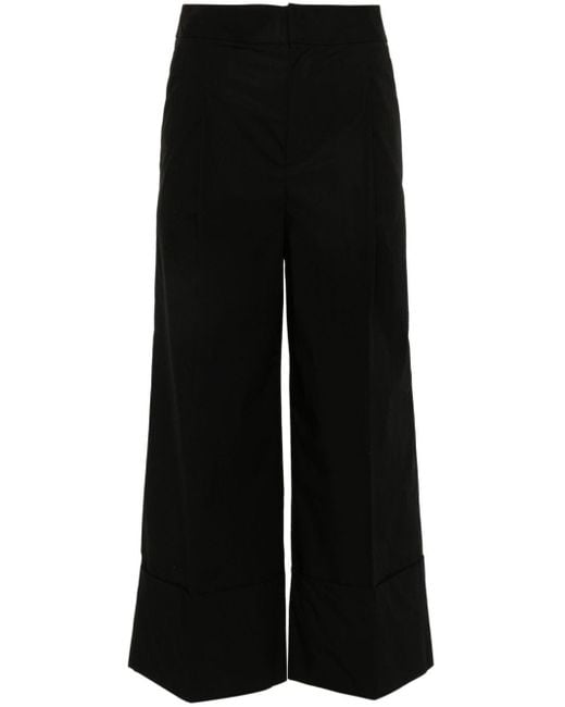 Pantaloni dritti crop di Twin Set in Black