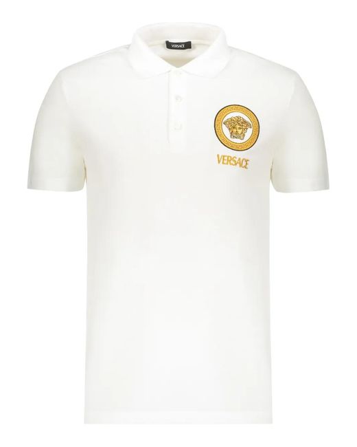 Versace White Polo Shirts for men