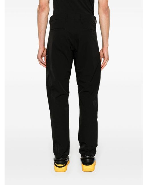 Acronym Black Mid-rise Tapered-leg Trousers for men