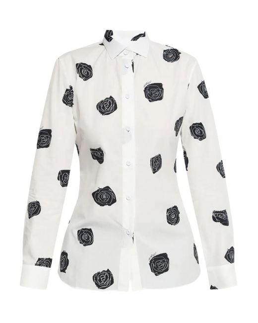 Marni Blouse Met Bloemenprint in het White