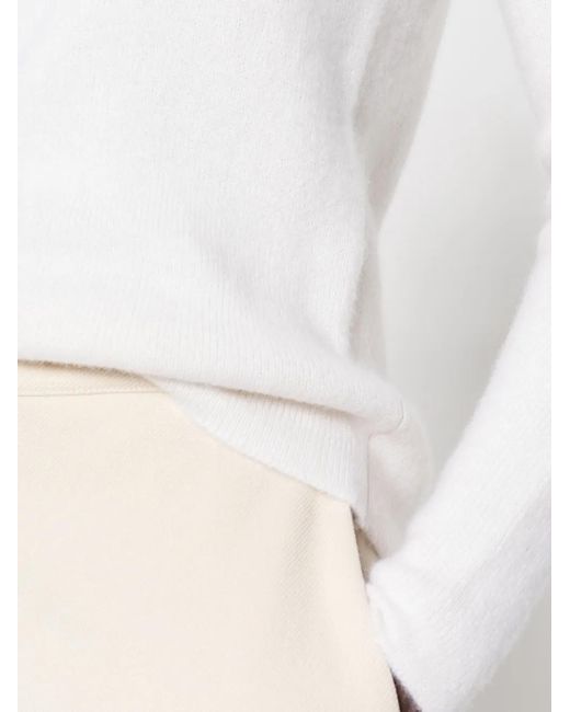 Totême White Crew-Neck Sweater
