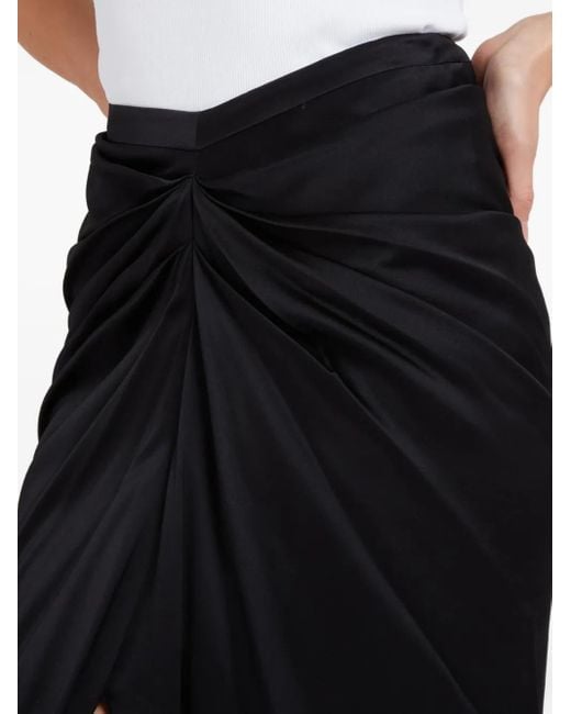 Del Core Black Draped Skirt
