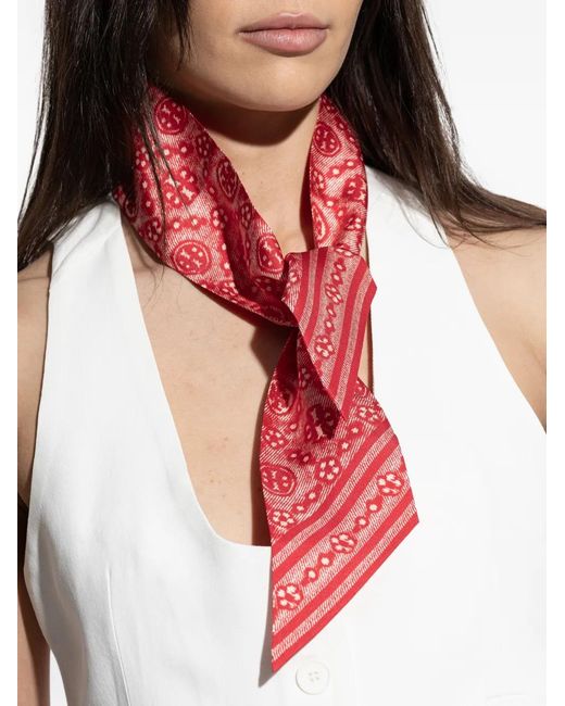 Tory Burch Pink Schal Mit T-Monogramm