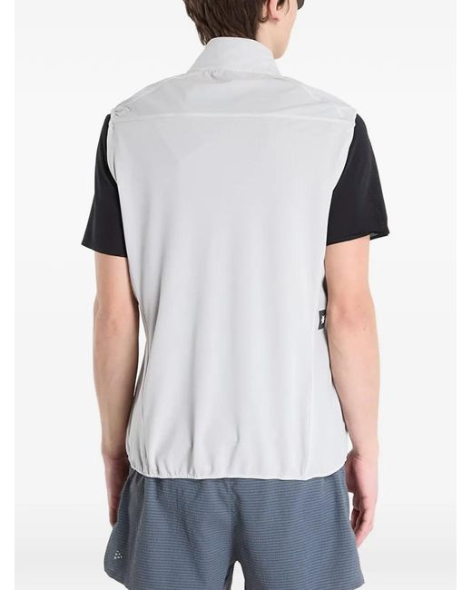 Saysky Gray Clean Pace Flex Logo-Patch Vest for men