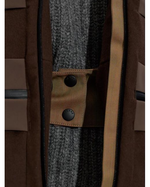 Sease Brown Collar Belted Jacket