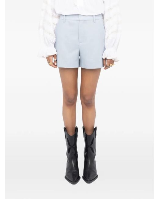 Zadig & Voltaire Blue Tailleur Shorts