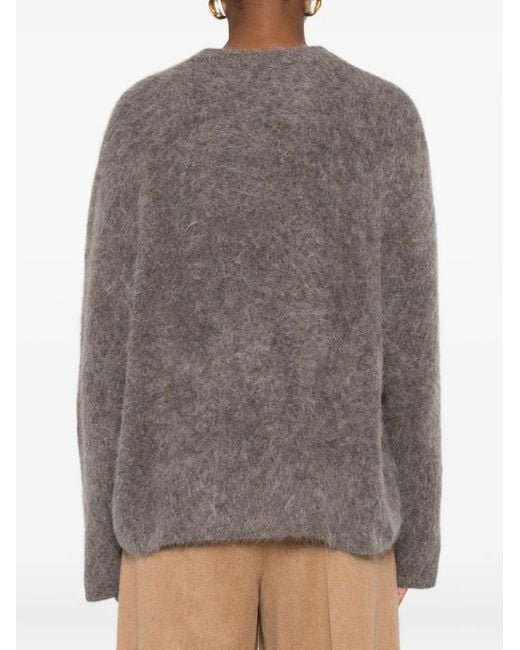 Maglione Girocollo di Soft Goat in Gray