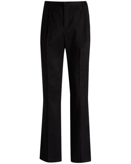 Saint Laurent Black Straight-Leg Trousers for men