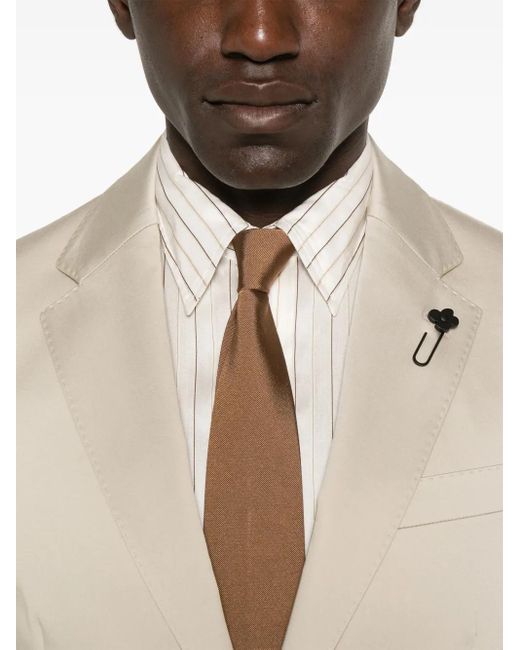 Lardini White Single-Breasted Suit for men