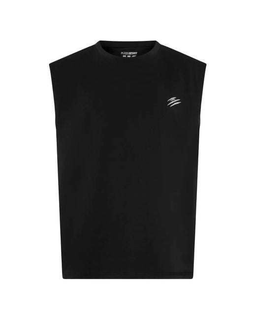 Philipp Plein Chrome Scratch Tanktop in het Black voor heren