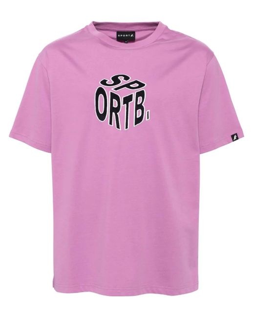 メンズ SPORT b. by agnès b. ロゴ Tシャツ Pink