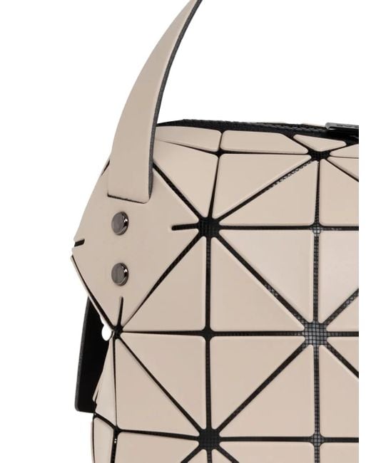 Issey Miyake Metallic Small Boston Geometric-Pattern Tote Bag