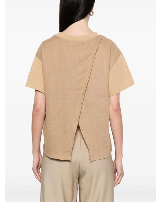 Kaos レイヤードバック Tシャツ Natural