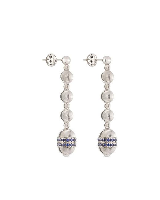 Officina Bernardi White 18Kt Empire Sapphire Earrings