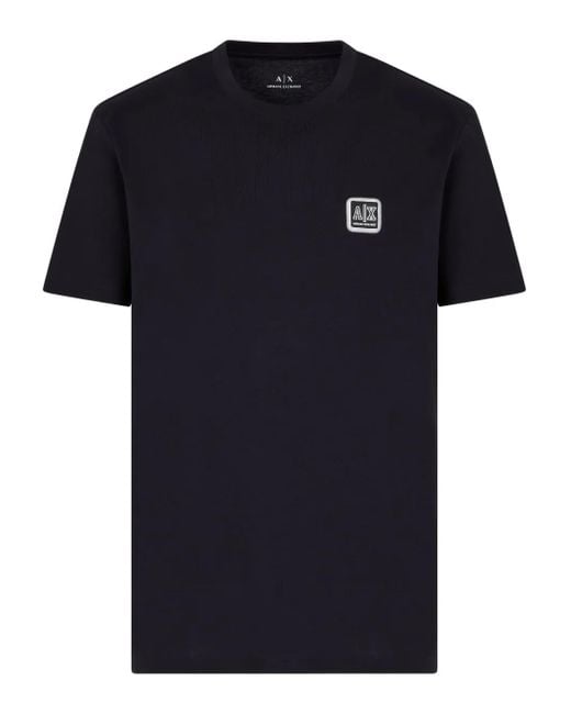 メンズ ARMANI EXCHANGE ロゴ Tシャツ Black