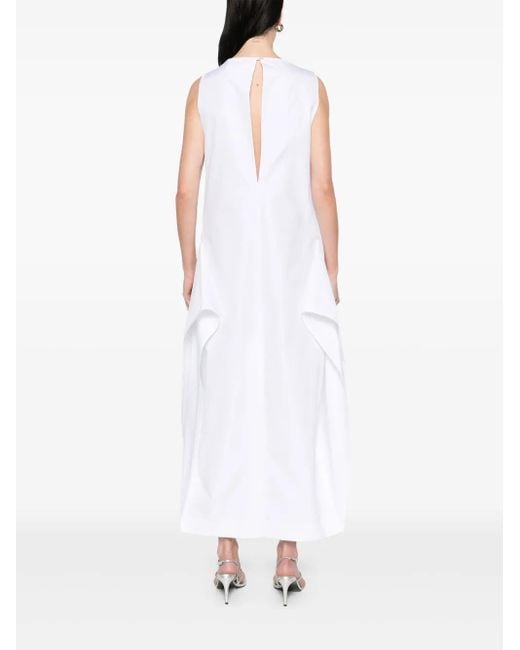 Khaite White Kenith Maxi Dress