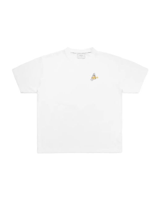 Percival White Arancia Graphic-Print T-Shirt for men