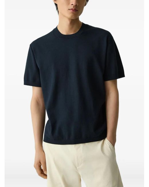 Theory Blue Crew-Neck T-Shirt for men
