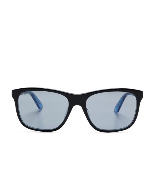 Gucci Blue Square-Frame Sunglasses for men