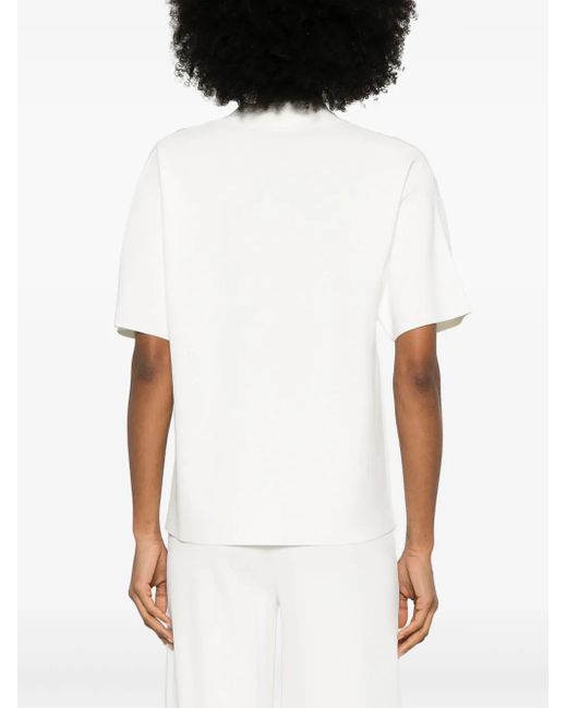 P.A.R.O.S.H. White Knitted Polo Shirt