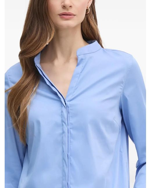 Mos Mosh Mmmatthea Button-Down Blouse in het Blue