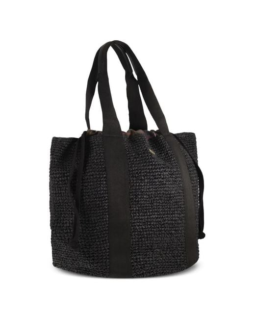 Barbour Black Lily Beach Tote Bag