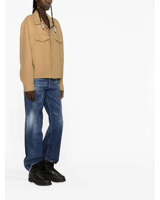 DSquared² Natural Virgin Wool Blend Jacket