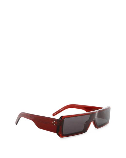 Rick Owens Brown Gethshades Rectangle-Frame Sunglasses