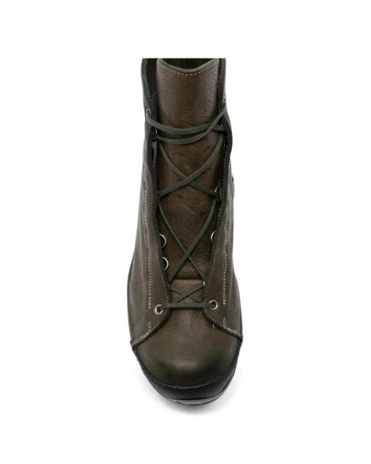 Guidi Black Lace-Up Leather Hiking Boots for men