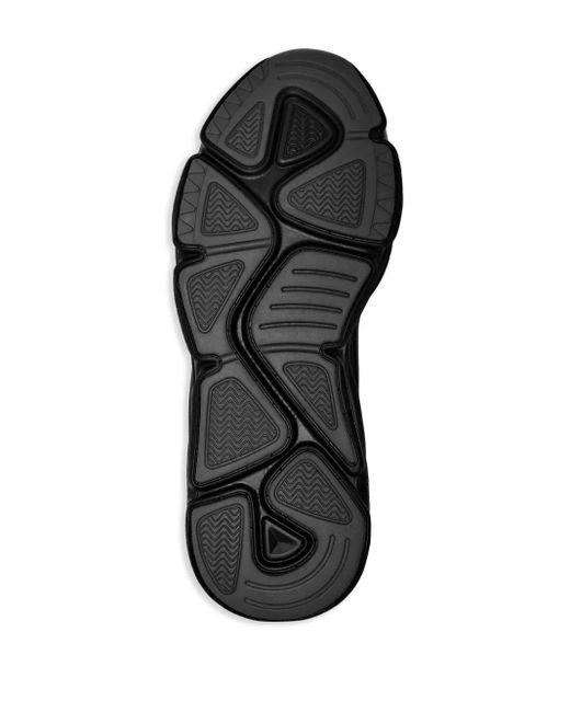 Philipp Plein Black Lo-Top Logo-Patch Sneakers