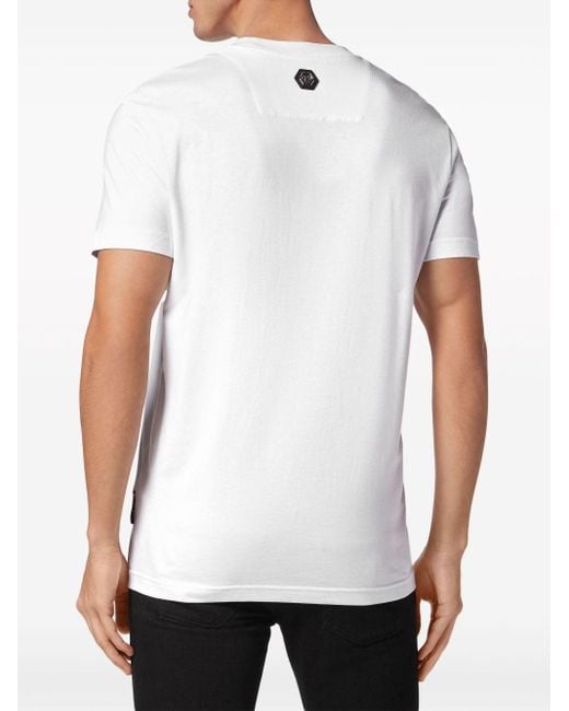 Philipp Plein T-Shirt mit Flammen-Print in White für Herren