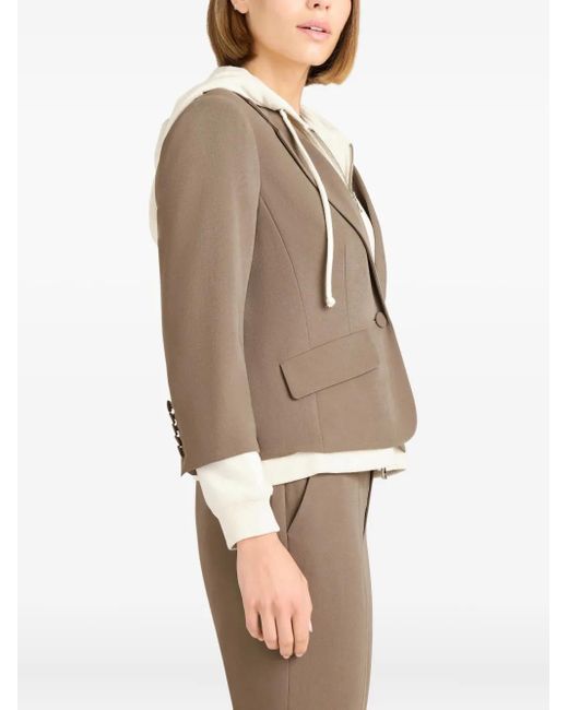 Blazer Boutonné À Capuche Cinq À Sept en coloris Brown