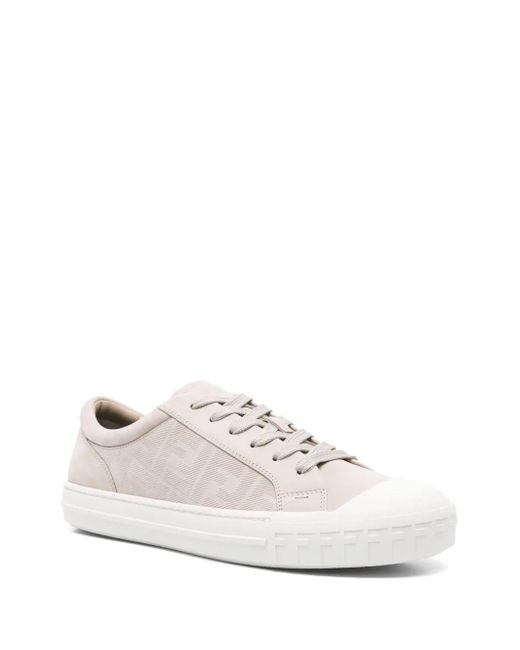 Fendi White Domino Sneakers for men