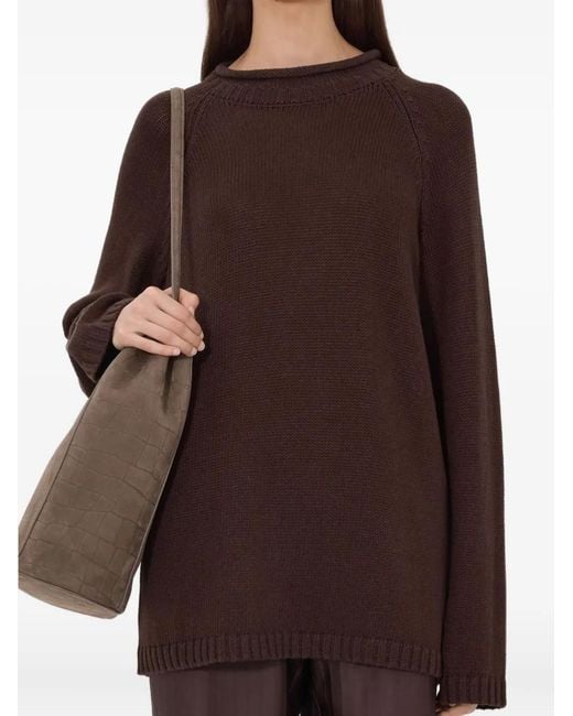 Loulou de Saison Brown Zima Raglan-Sleeve Sweater