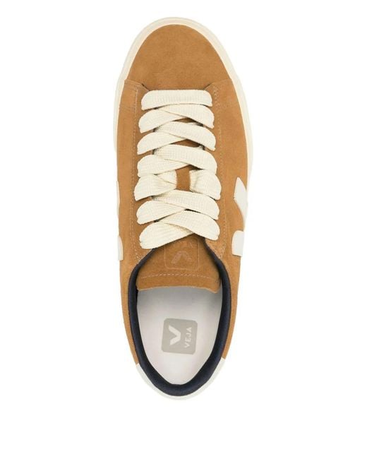 Veja Brown Campo Bold Suede Low Top Sneakers