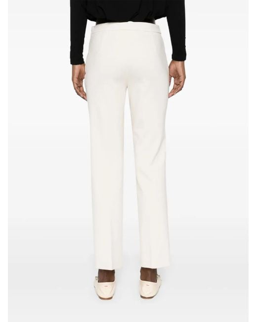 Twinset White Oval T Creased Trousers