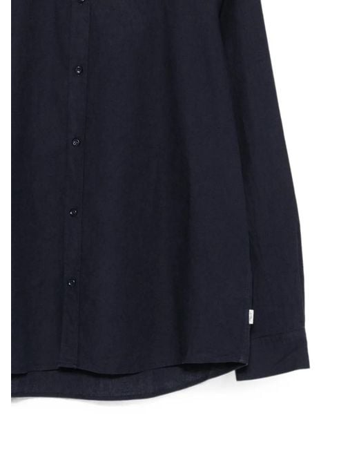 Les Deux Blue Button-Down Collar Shirt for men