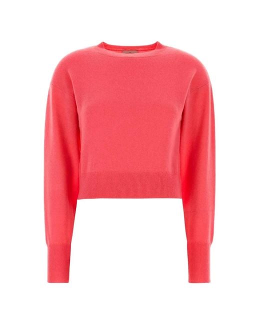 LeKasha Red Pull Menorca À Bords Nervurés